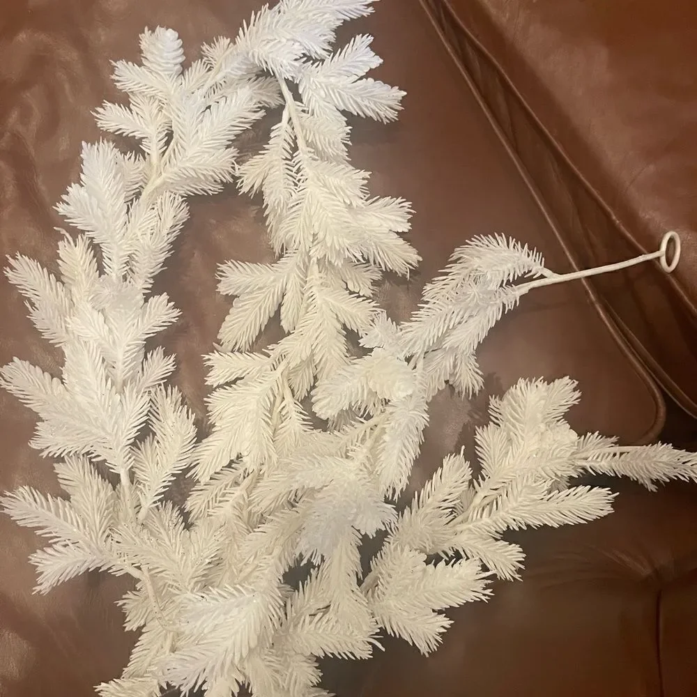 Garland White Pine Tree with Pinecones Garland!